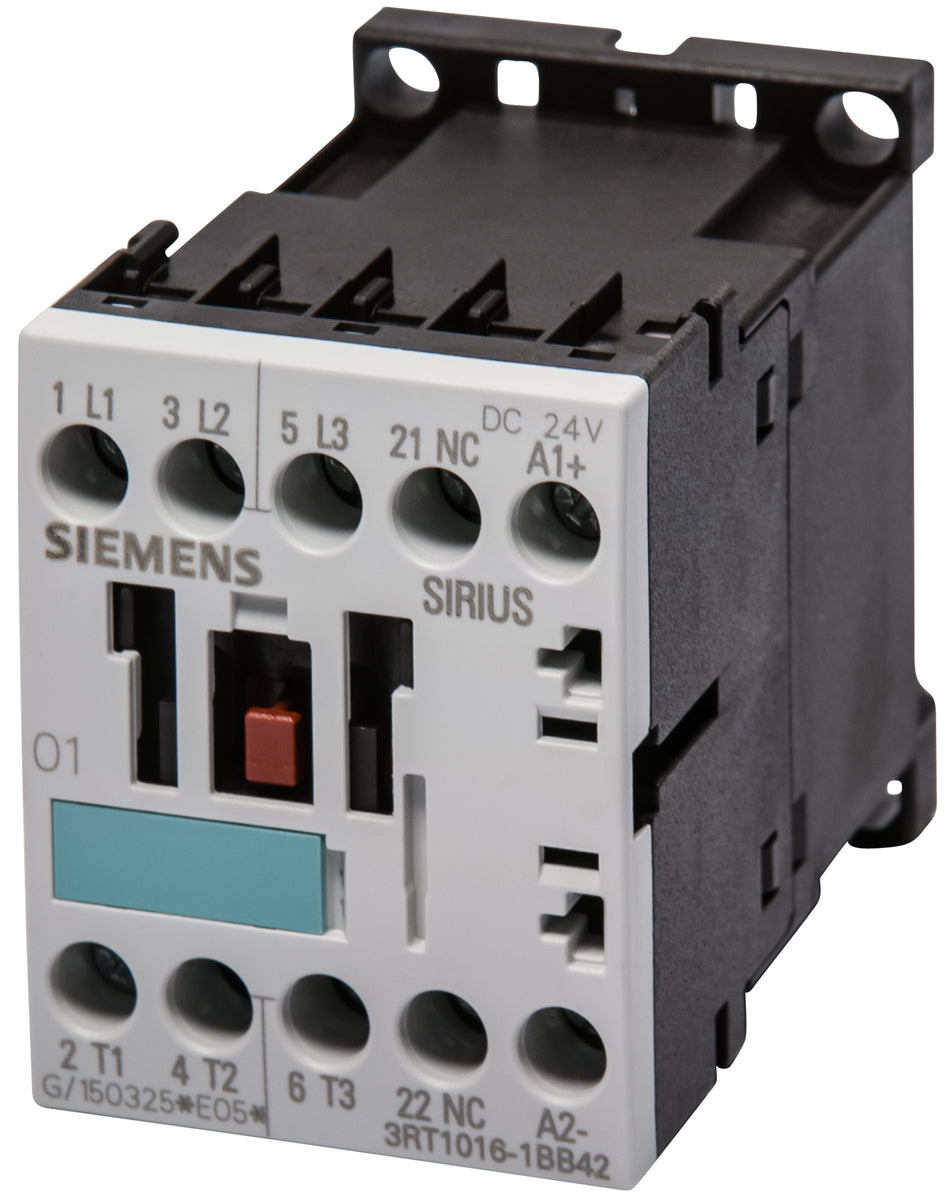 Siemens 3RT2016-1BB41 Contacteur 3 NO (T) 4 KW 24 V/DC 9 A Avec Contact Auxiliaire
