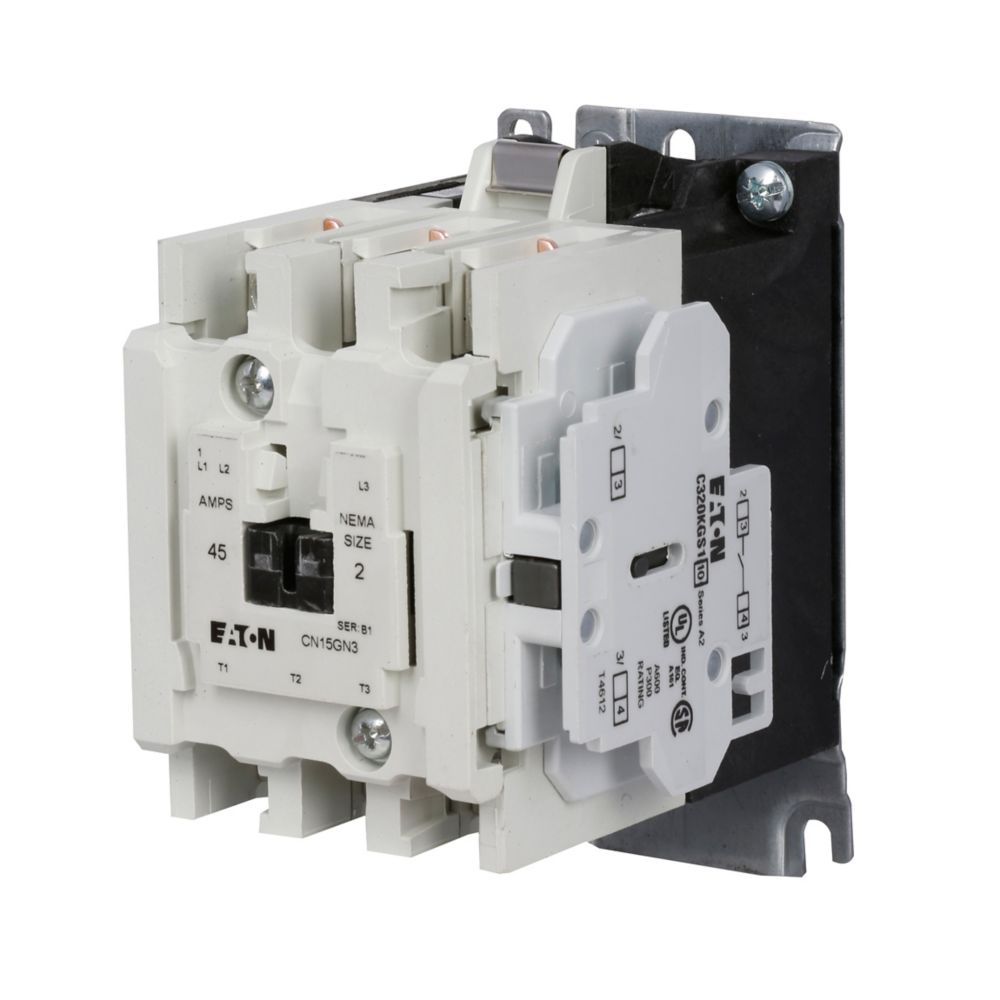 Eaton CN15DN3AB NEMA Size 1 Contactor - 3 Pole, 120V Coil, 27A Max