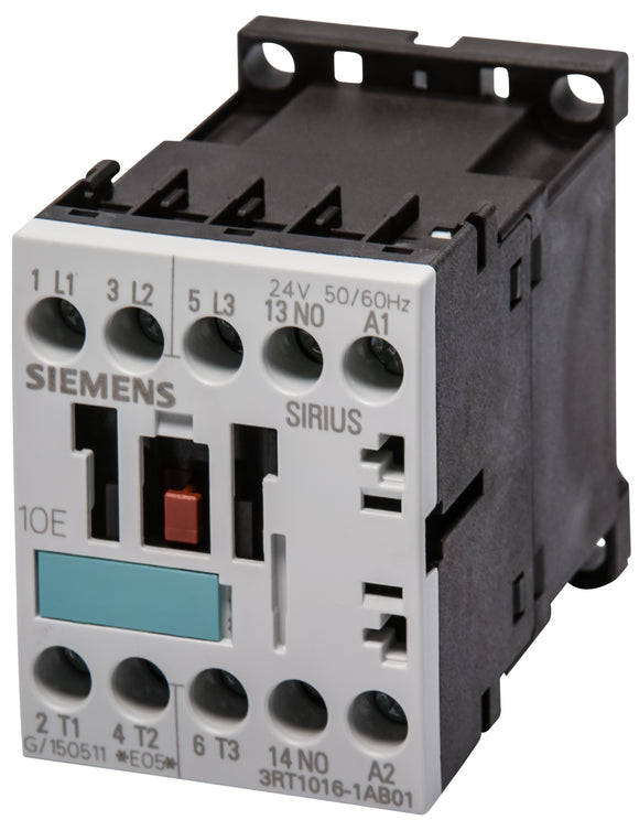 Siemens 3RT1016-1AB01 Contactor – 24V, NEW In Box