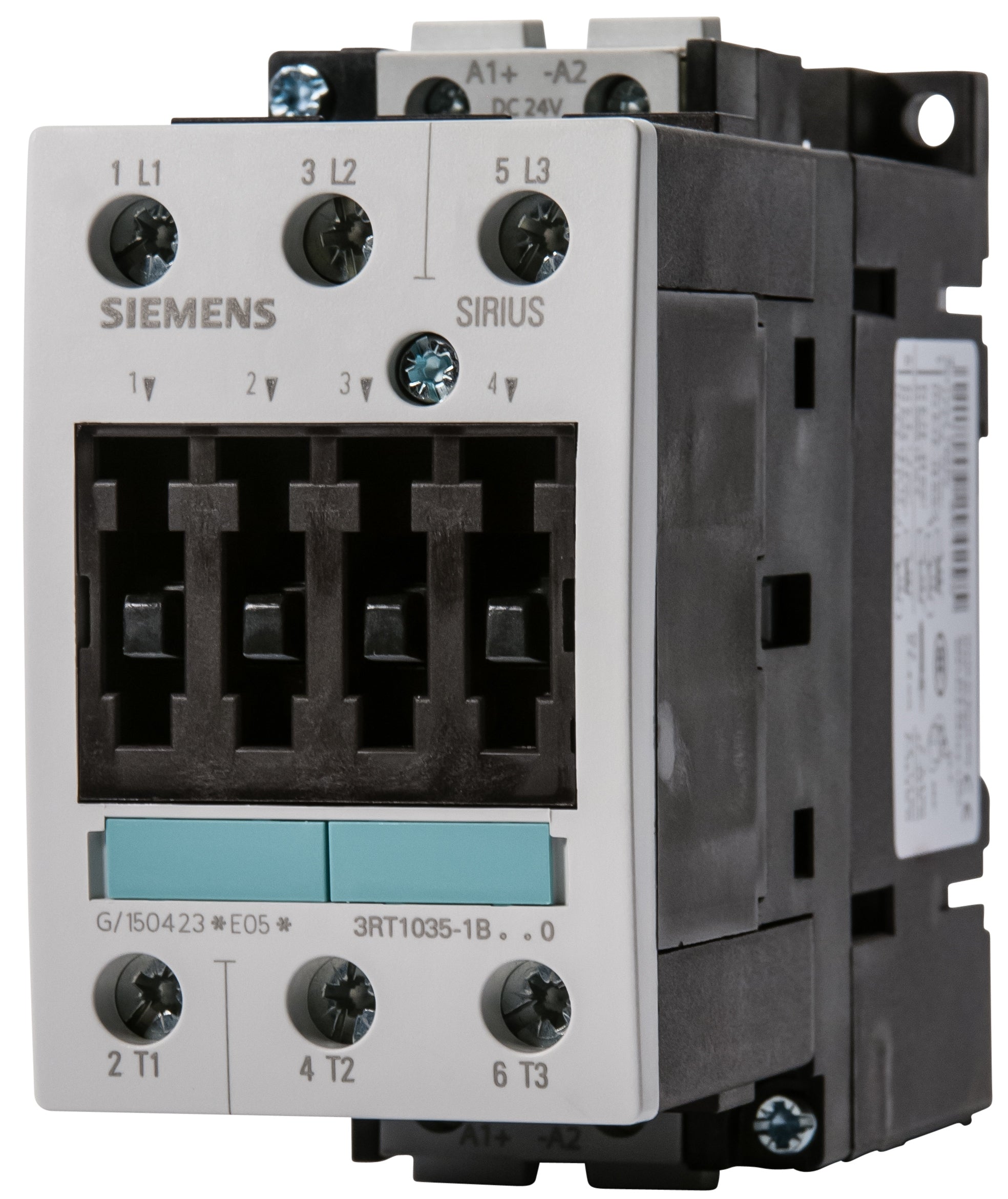 Siemens 3RT10 35-1BB40 Motor Contactor – 3 Pole, S2 Frame, 24V DC Coil Voltage, Screw Terminals