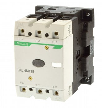Contattore Moeller DIL M115, 160A, 600V, 3 Poli, Bobina 190-240V, Usato Funzionante
